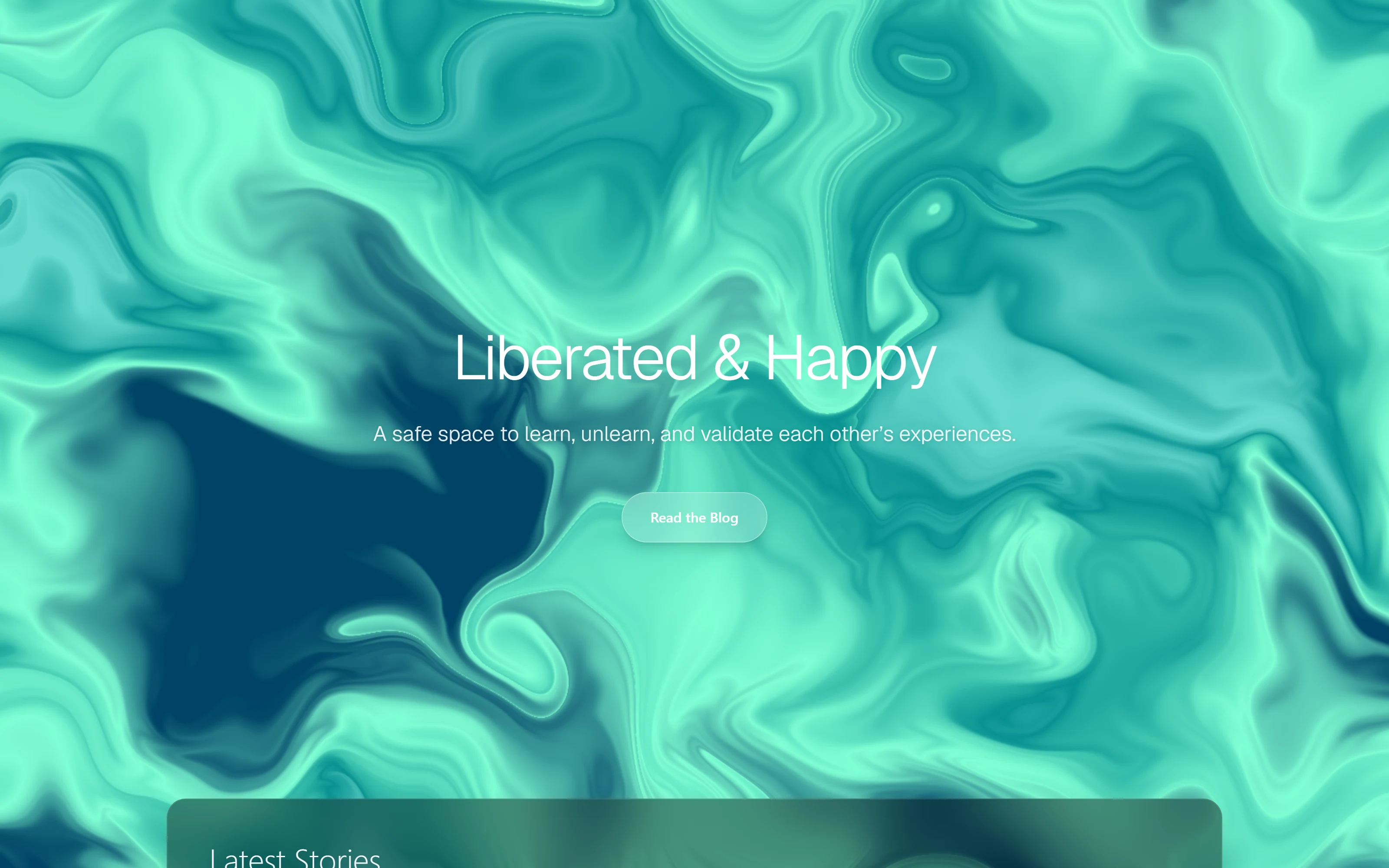 Wellness Blog for a Content Creator screenshot